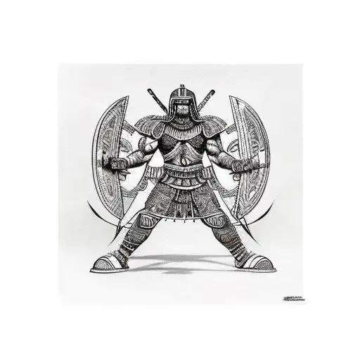Spartan Pakistani warrior Hercules ares tattoo design idea