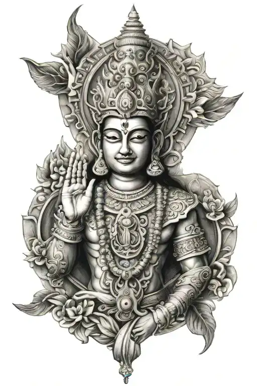 lord vishnu tattoo tattoo design idea