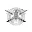  space gemini tattoo design idea