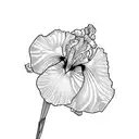 iris tattoo design idea