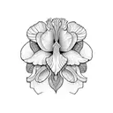 iris tattoo design idea