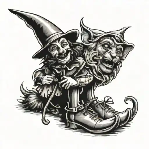 wizard of oz tattoo design idea