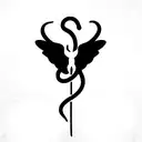 caduceus tattoo design idea