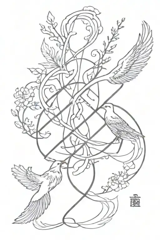 quotes, 5 elements, phoenix, ikigai, kaizen symbol tattoo design idea