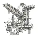 Millwright, welding, rigging, crane   tattoo design idea