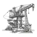 Millwright, welding, rigging, crane   tattoo design idea