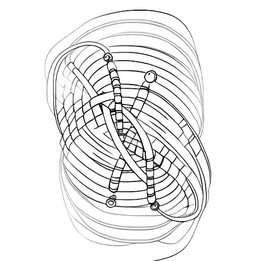 A minimalist tattoo of a DNA helix intertwined with a book tattoo design idea