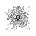 jasmine flowers tattoo design idea