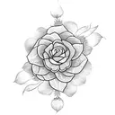 jasmine flowers tattoo design idea