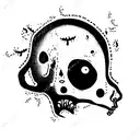 alien zombie tattoo design idea