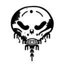 alien zombie tattoo design idea