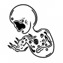 alien zombie tattoo design idea