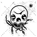 alien zombie tattoo design idea