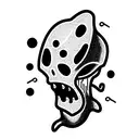 alien zombie tattoo design idea