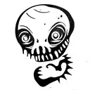 alien zombie tattoo design idea