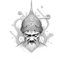 osho font mixed with  josh tattoo design idea