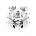 osho font mixed with  josh tattoo design idea