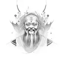 osho with josh tattoo design idea