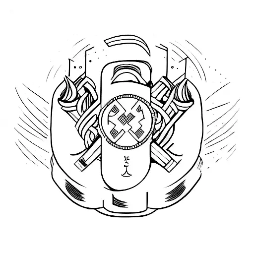 bible verse with lineart tattoo design idea