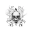 bad omens tattoo design idea