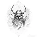 bad omens tattoo design idea