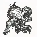 linkin park logo chester bennington screaming tattoo design idea