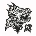 linkin park logo chester bennington screaming tattoo design idea