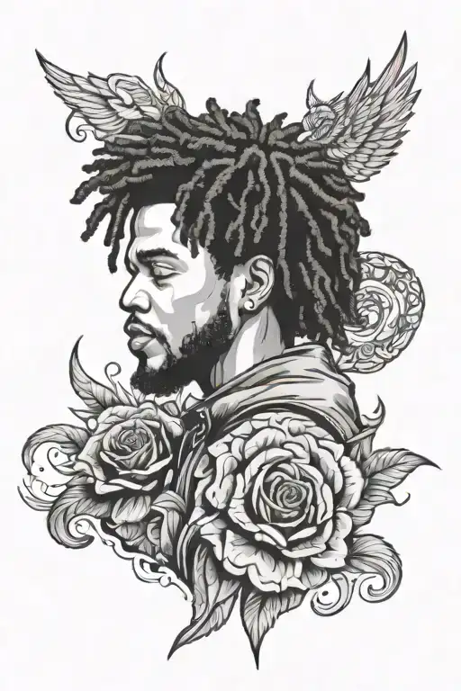 love yourz j cole tattoo design idea