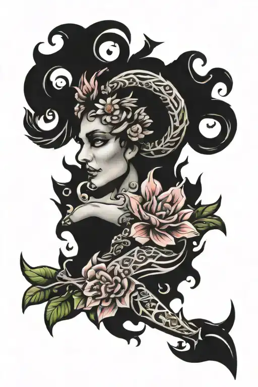 Spinal tattoo design idea