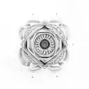 Create a tattoo inspired by the Fibonacci sequence using dotwork tattoo design idea