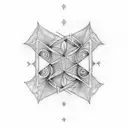 Create a tattoo inspired by the Fibonacci sequence using dotwork tattoo design idea