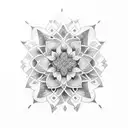 Create a tattoo inspired by the Fibonacci sequence using dotwork tattoo design idea