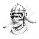 Christian crusade soldier with the words here I am send me  tattoo design idea