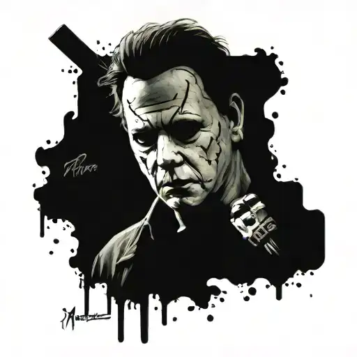Michael myers tattoo design idea
