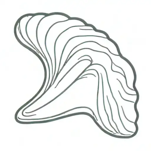 clam shell with opal indisr tattoo design idea