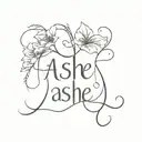 name ash  tattoo design idea
