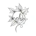 name ash  tattoo design idea