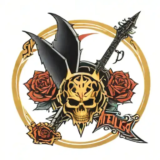 Metallica logo tattoo design idea