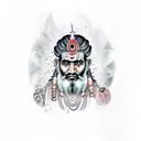 aghori shiva with irazumi sleeve tattoo design idea