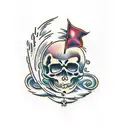 holy death  tattoo design idea