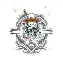 holy death  tattoo design idea