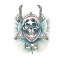 holy death  tattoo design idea