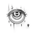 eye of sauron tattoo design idea