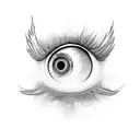 eye of sauron tattoo design idea