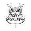 witchy woman script  tattoo design idea