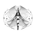 witchy woman script  tattoo design idea