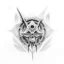 gothic cathedral tattoo design idea