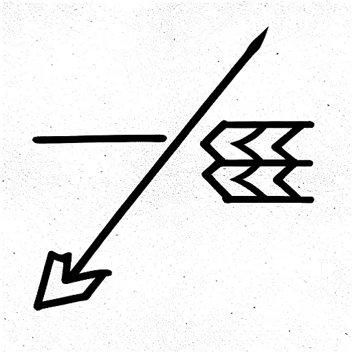 an arrow with the line "life goes on" tattoo design idea