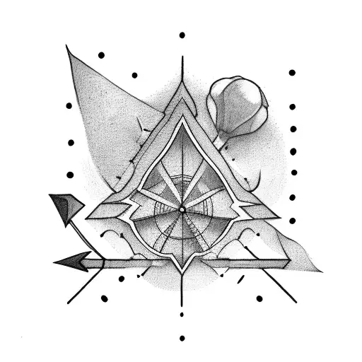 an arrow with the line "life goes on" tattoo design idea