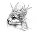 Radhika name with feather in devnagari  tattoo design idea